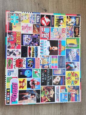 1980s Re-Marks 1500 Puzzle with Mini Poster